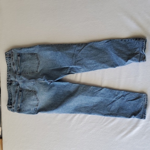 High-Rise Straight Jeans Button-fly Stretch 33W - Picture 5 of 8